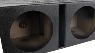 QPOWER QBOMB 12quot Dual Vented Subwoofer Enclosure  QBOMB12VL [upl. by Kind]