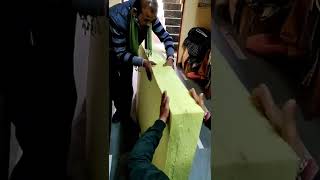 How to make Foam mattress at Home  फोम का गद्दा अपने घर मैं कैसे बनाए [upl. by Etnuhs]