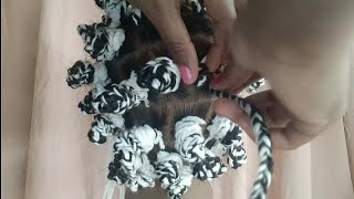 ASMR  Motivational Whispering Bantu Knots Rubber Band Popping Repeating quotGo To Sleepquot [upl. by Klemperer]