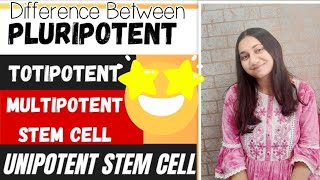 Stem Cell Types Totipotent Pluripotent Multipotent Unipotent Made Easy 😎 [upl. by Aseek]