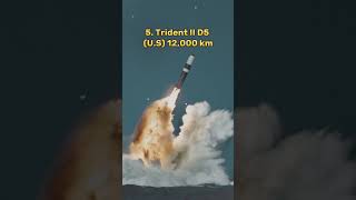 Top 10 longestrange missiles in the world Comment 11 missile shorts [upl. by Moskow]