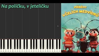 Příběhy včelích medvídků  Na políčku v jetelíčku Piano tutorial [upl. by Ardnoed858]