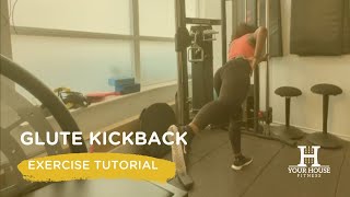 How to Do a Cable Glute Kickbacks [upl. by Kitchen]