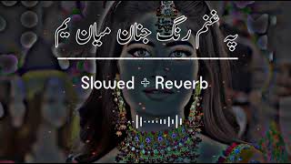 Pa Ghanam Rang Janan Mayan Yam SlowedReverb Pashto Song  Sad Song  Lofi Song  New Song 2022 [upl. by Mandie649]