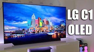 NEW 2021 LG C1 OLED Unboxing and Setup  EVERYTHING YOU NEED TO KNOW [upl. by Sorcha]