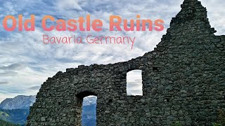 Castle Ruins Panoramic Views Bergruine Werdenfels in German Alps  GarmischPartenkirchen Germany [upl. by Figueroa102]