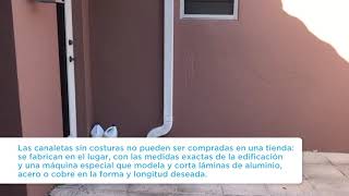 ¿Por Qué Amamos las Canaletas sin Costuras  Rain Gutters Solution [upl. by Alcot]