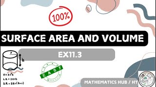 SURFACE AREA AND VOLUME CLASS 9  Ex113  NCERT TEXTBOOK 📕 [upl. by Kamp]