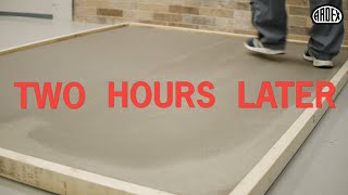 Level uneven floors with ARDEX K 40 HB  Walk on after 2 hours at any thickness [upl. by Pride]