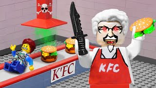 Do you know Scary Tales about KFC  Lego Horror [upl. by Cesaro397]