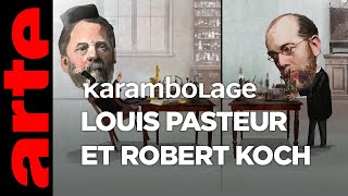 Louis Pasteur et Robert Koch  Karambolage  ARTE [upl. by Lockwood366]