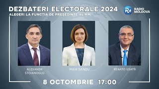 🔴 DEZBATERI ELECTORALE Alegerile pentru funcția de Președinte al Republicii Moldova  08102024 [upl. by Ainslee654]