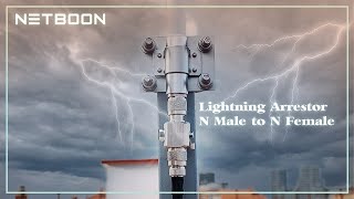 Coaxial N Type Lightning Arrestor 0 to 6 GHz  How to Install RF Surge Protector N Male to Female [upl. by Anhavas]