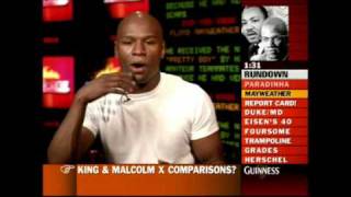 Mayweather Jr gets berated with Pacquiao questions on ESPN [upl. by Richara465]