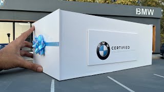 Mini BMW Luxury Car Delivery at Miniature BMW Dealership  118 Scale Diecast Model Car [upl. by Fawn]