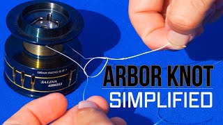 How to Connect Fishing Line to a Reel with an Arbor Knot [upl. by Kcajyllib785]