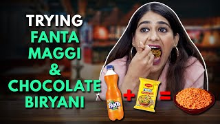 Trying Fanta Maggi Whisky Dal Makhni amp More Viral Weird Foods  The Urban Guide [upl. by Icnarf]