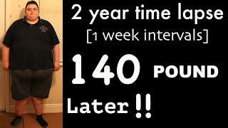 140lb Time lapse weight loss transformation Goal 2 of 5 [upl. by Edmanda323]