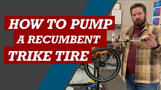 How to Pump a Recumbent Trike Tire [upl. by Mamoun]