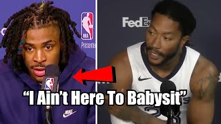 Derrick Rose MESSAGE TO Ja Morant quotIm Not Here To Babysitquot [upl. by Rask807]