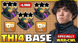 TOP 10 BEST TH14 WAR BASE LINK 2024 TH14 ANTI 2 STAR WAR BASE 2024 TH14 CWL BASE CLASH OF CLANS [upl. by Nnylodnewg]