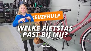 Welke fietstas past bij mij Fietstas kiezen  Obelink [upl. by Erl]