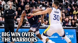 Clippers Take Down Warriors Highlights 🔥 LA Clippers [upl. by Biebel986]