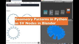 LIVENODING 1046  Geometry Patterns in Python as Nodes in Blender [upl. by Mariko841]