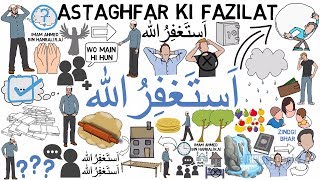 Astaghfar ki Fazilat  Qari Sohaib Ahmed Animated [upl. by Torosian284]