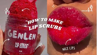 HOW TO MAKE LIP SCRUBS AT HOME [upl. by Melinde502]