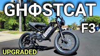 Amazing Torque Ghostcat F3 1500w Pro Ebike Review [upl. by Wappes]