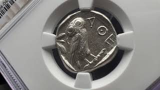 440404 BC Athens Tetradrachm NGC CH AU 44 [upl. by Alessandra]