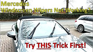 Mercedes Windscreen Wipers Not Working  TRY THIS FIRST [upl. by Buchalter288]