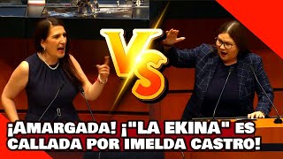 ¡VEAN ¡EKINA KABALLÁN es CALLADA BRUTALMENTE por IMELDA CASTRO la LLAMA AMARGADA por ATACAR a AMLO [upl. by Eneles160]