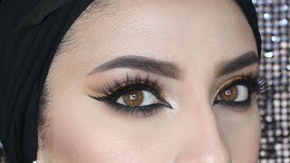 Arabic eye makeup tutorial  Zezah baragbah [upl. by Nylikcaj]