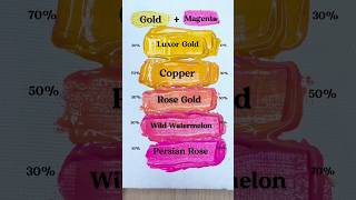 Gold vs Magenta  Mixing Paint Colors  Satisfying shorts art colormixing [upl. by Corri531]