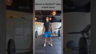 Deadlift post back injury [upl. by Isolda]