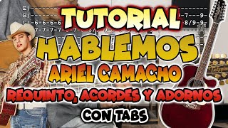 Hablemos  Ariel Camacho  Requinto Acordes y Adornos  TUTORIAL  CON TABS [upl. by Ahseela]