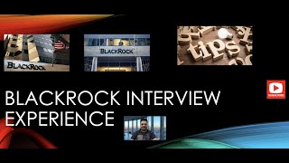 BlackRock Interview Experience  Vice President  Interview Process  How to Crack Interview  Tips [upl. by Arrol]