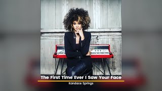 Kandace Springs  The First Time Ever I Saw Your Face  lyrics [upl. by Schwenk14]