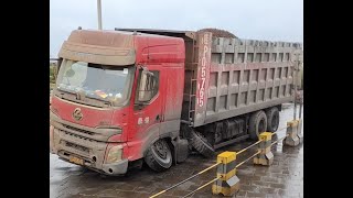 Pozzolan Mining  Overload Trucks Leaving the Quarry E8S2 [upl. by Murielle]