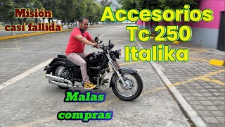 TC 250 Italika accesorios [upl. by Anaeel527]