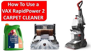 VAX RAPID POWER 2  A Beginners Guide to using your carpet washer [upl. by Shirlee]