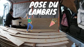 VAN 6 Habillage – Pose du lambris et traitement du bois [upl. by Nylirak]