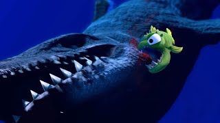 ONE SMALL FISH DEFEATS A MOSASAURUS  Feed and Grow Fish  Part 52  Pungence [upl. by Yniffit887]