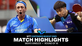 Lin Yun Ju vs Liam Pitchford  MS R16  WTT Contender Muscat 2023 [upl. by Carothers537]