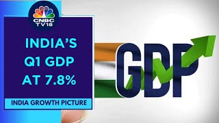 India’s GDP Growth Accelerates To 78 In Q1 Finance amp Construction Sectors Biggest Positives [upl. by Htiel]