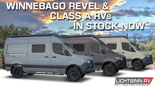 LichtsinnRVcom  Instock Winnebago Revels VanVenture Sale Our Current Class A Inventory amp More [upl. by Ahsikal624]