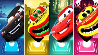 Mcqueen Cars vs Lightning Mcqueen Eater in Tiles Hop EDM Rush🎶 [upl. by Cirle]