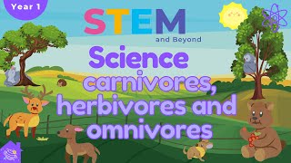 Carnivores Herbivores and Omnivores  KS1 Year 1 Science  Home Learning [upl. by Farrar]